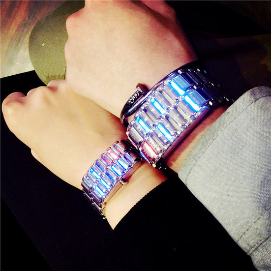 Creative LED Light Men Women Digital Wristwatches Style