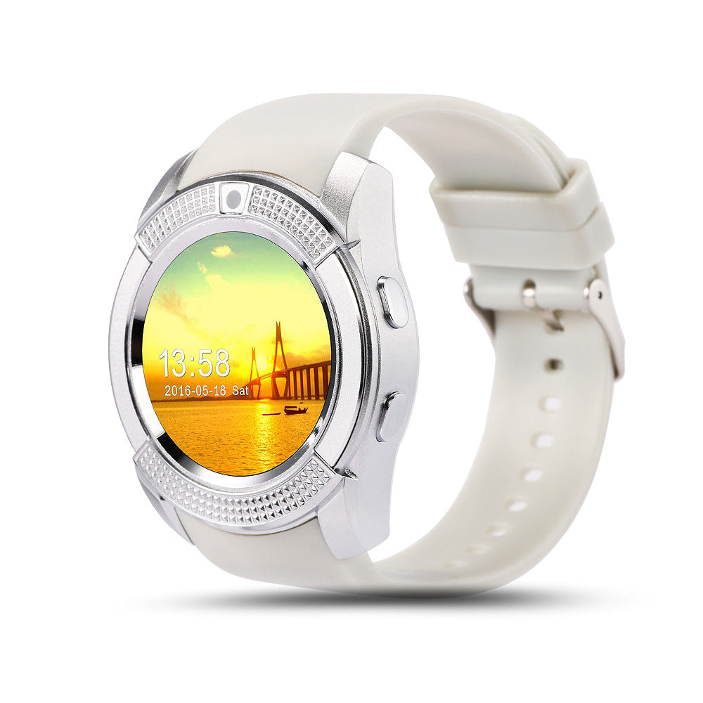 Compatible with Apple, Factory new V8 smart watch, high-definition touch screen, cartoon movement, Bluetooth Entertainment Watch, mobile phone IOS