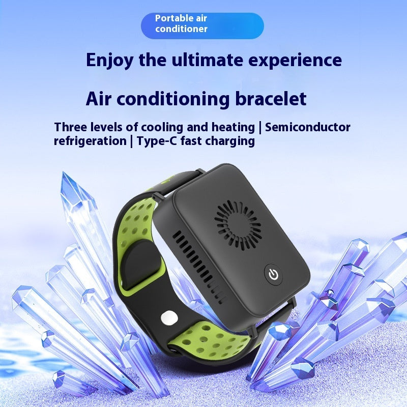 Air Conditioning Bracelet Rechargeable USB Mini Watch Fan