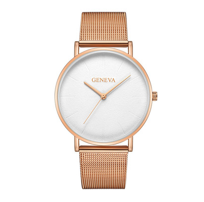 Mesh belt watch Men's fashion popular simple watch ultra-thin style Mesh belt watch