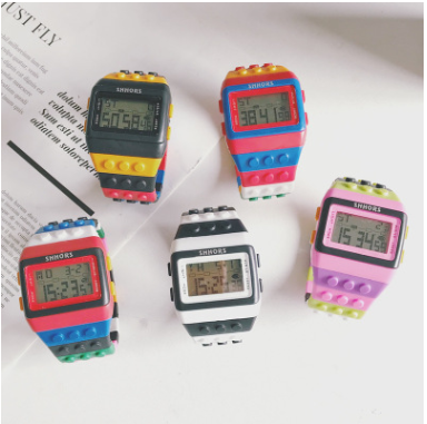 Building Block Design Digital Watch