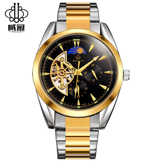 Wei Guan full automatic machinery fashion moon alternate function watches