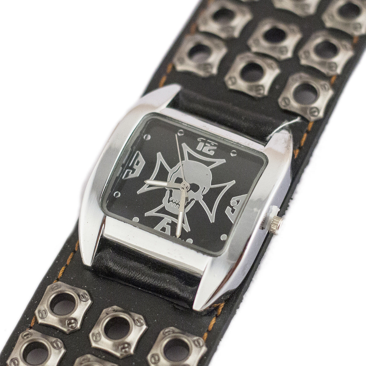 Ghost Head multi buckle bracelet belt Watch