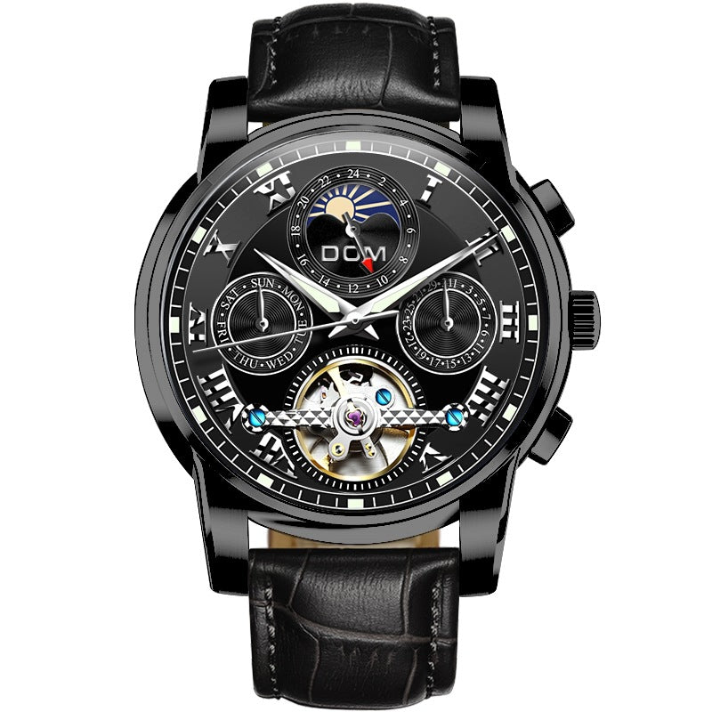 Automatic Mechanical Watch Multifunctional Hollow Luminous Men's Watch