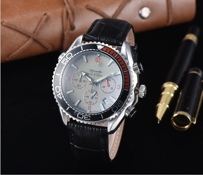 High-end business multi-function men's watch Men's six-needle machine waterproof foreign trade watch wholesale 6-pin run seconds luminous