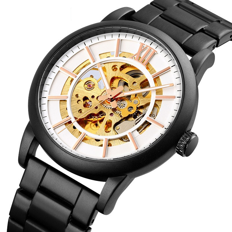 Through The Bottom Scale Men's Automatic Mechanical Watch