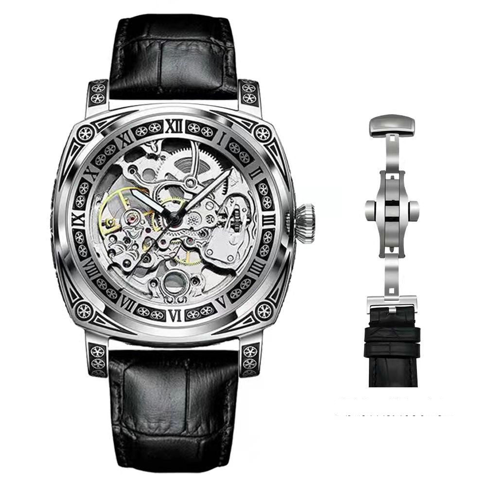 Men's Casual Skeleton Automatic Mechanical Watch