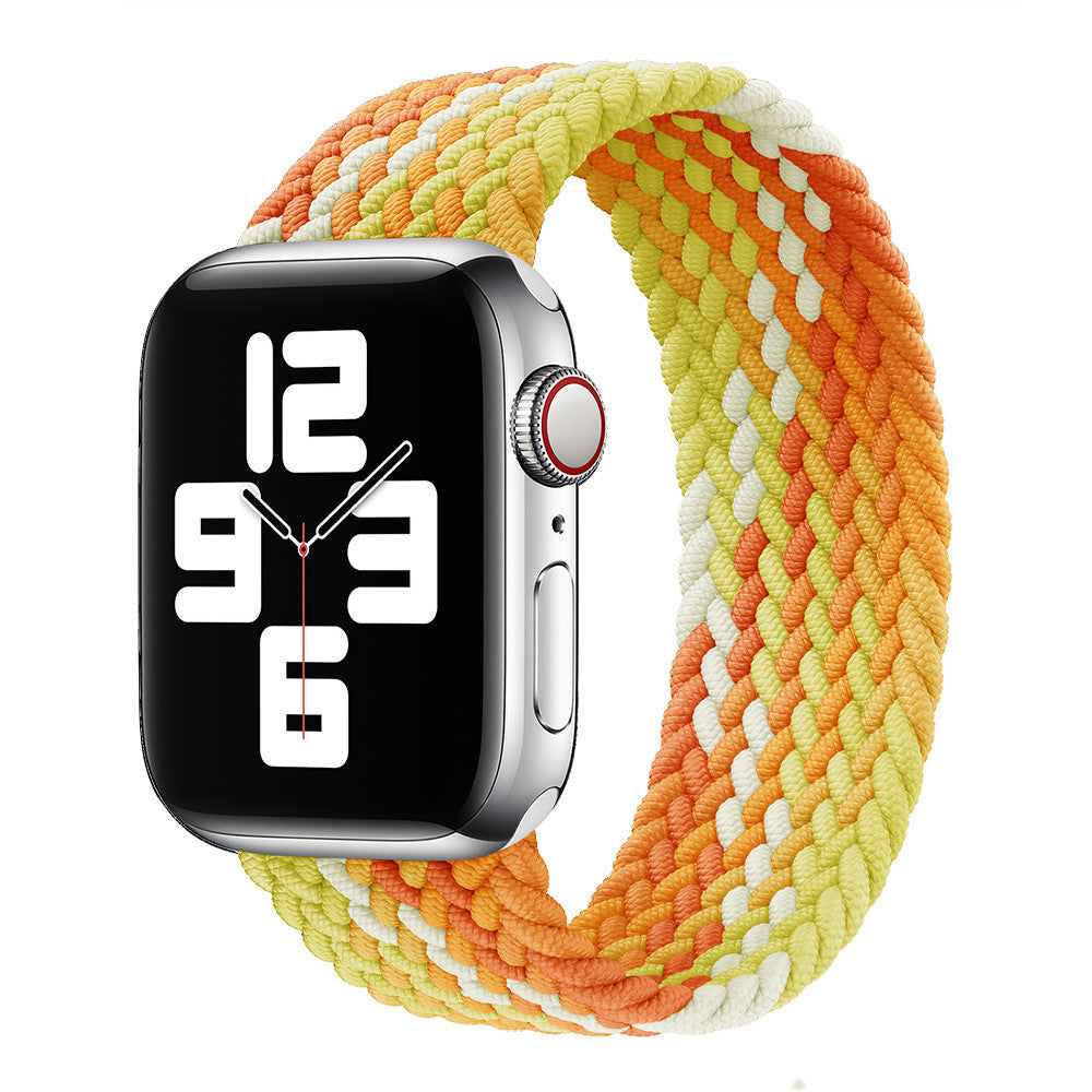 Watch Strap Elastic Nylon Strap Rainbow Braid