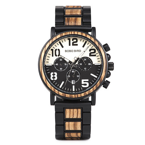 Three-eye multi-function miyota movement men's watch