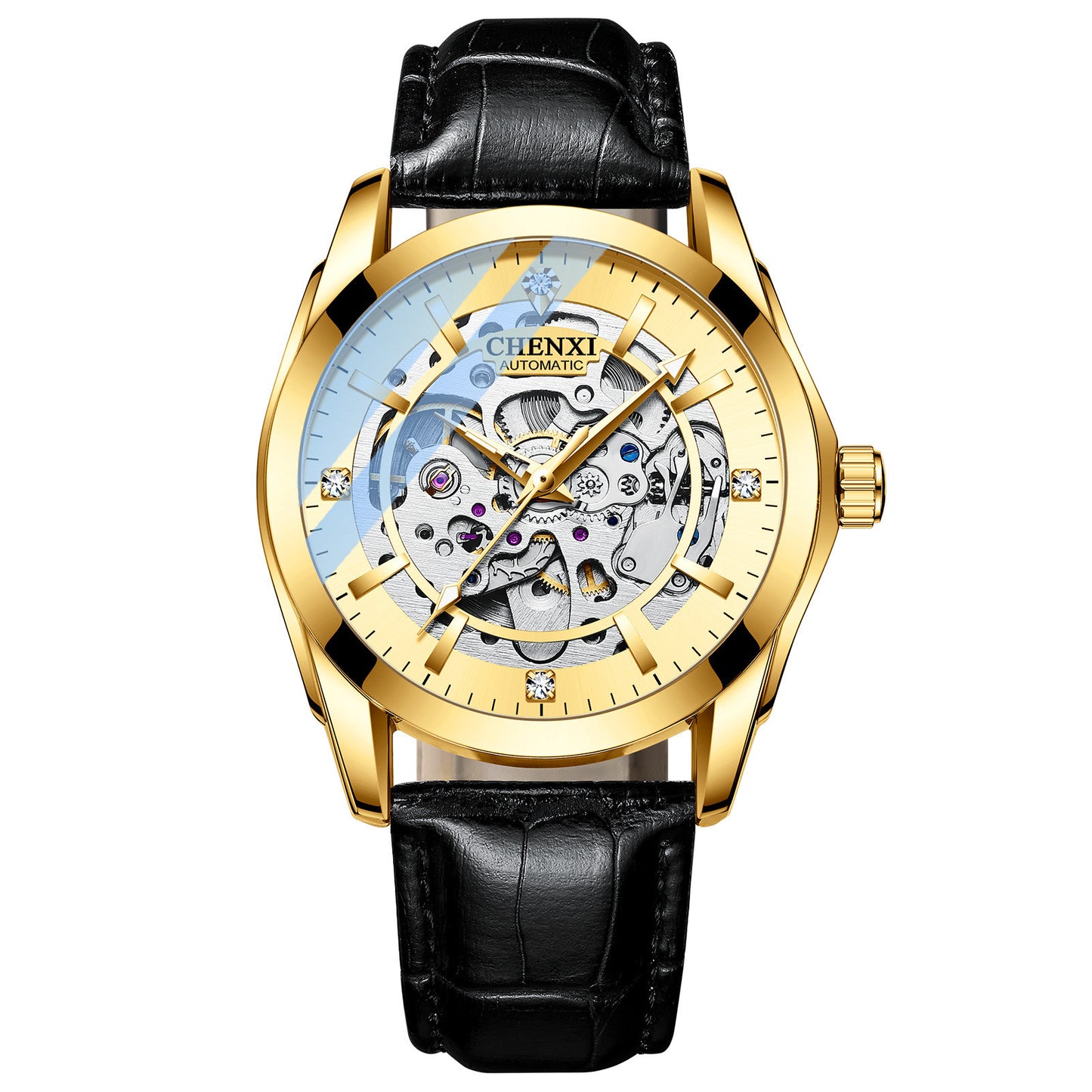 Automatic Mechanical Watch Male Leather Strap