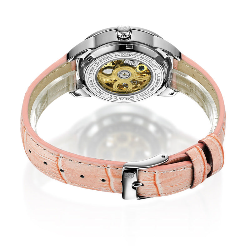 Women's automatic hollow mechanical watch