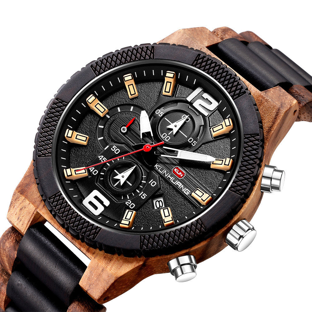 Men's wooden watch