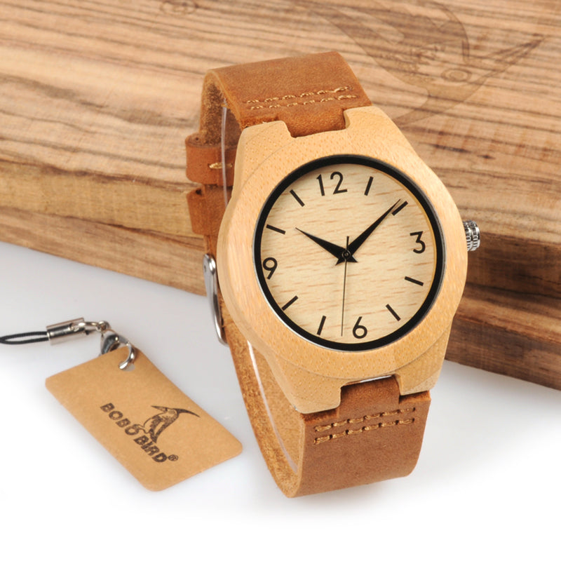 Bamboo Watch Leather Belt