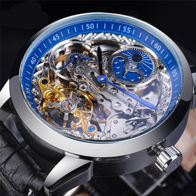 Fashion flywheel hollow men's automatic mechanical watch