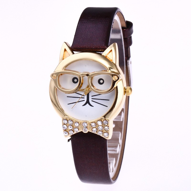 Light board mechanical cat glasses watch