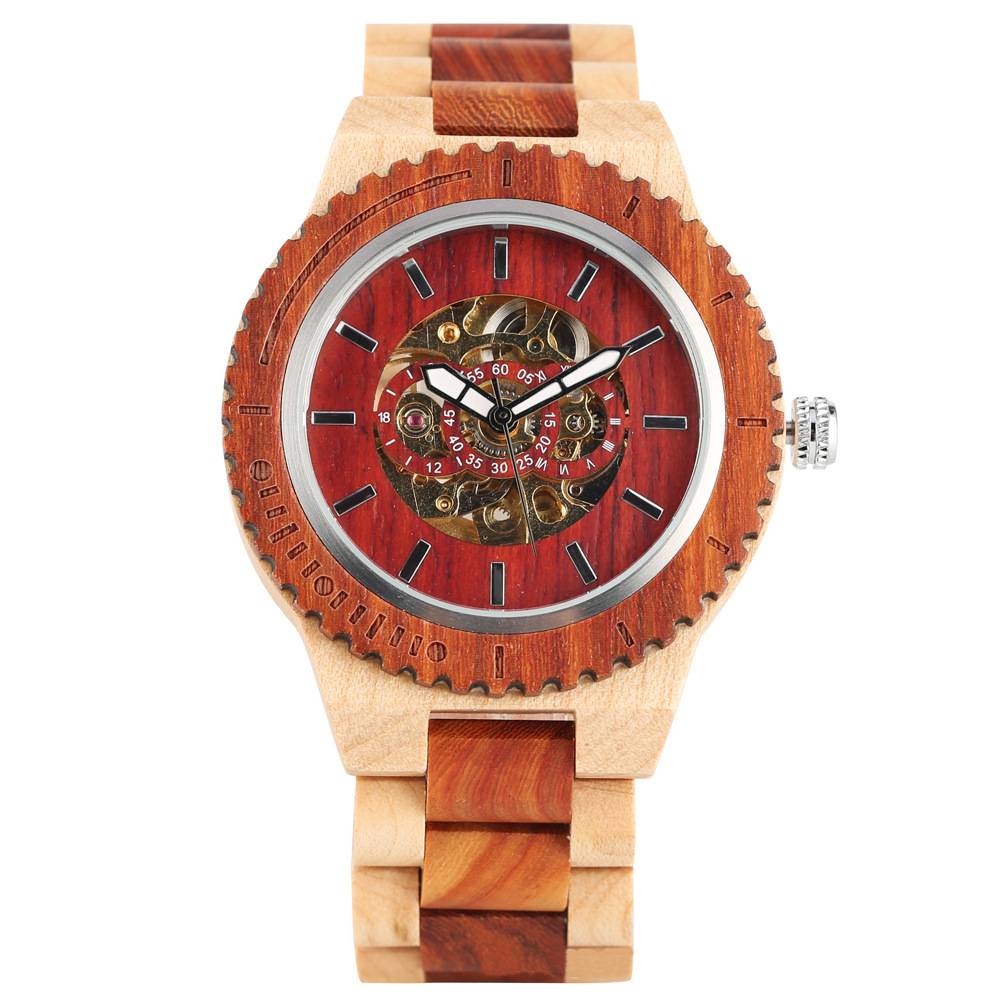 Automatic wooden Watch