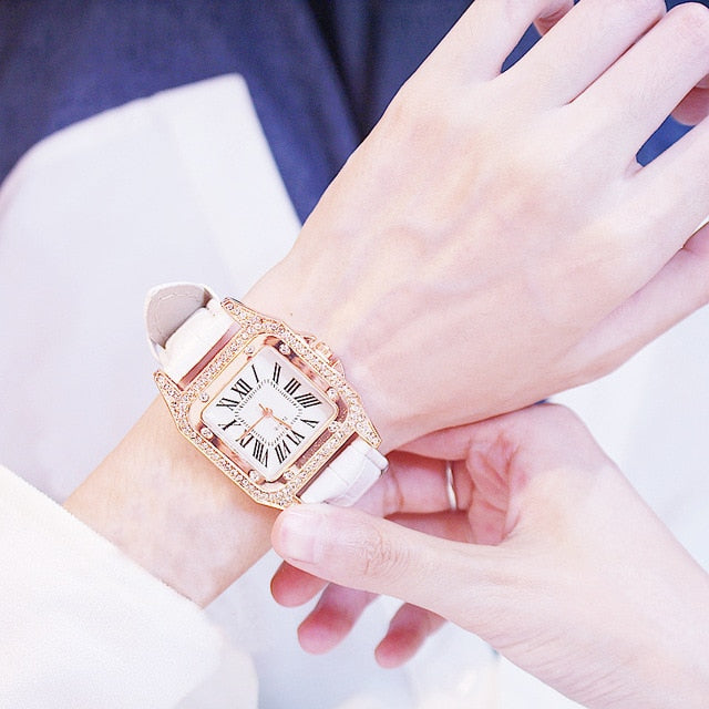 Diamond Watch Female Watch Student Fashion Trend Casual Couple Watch