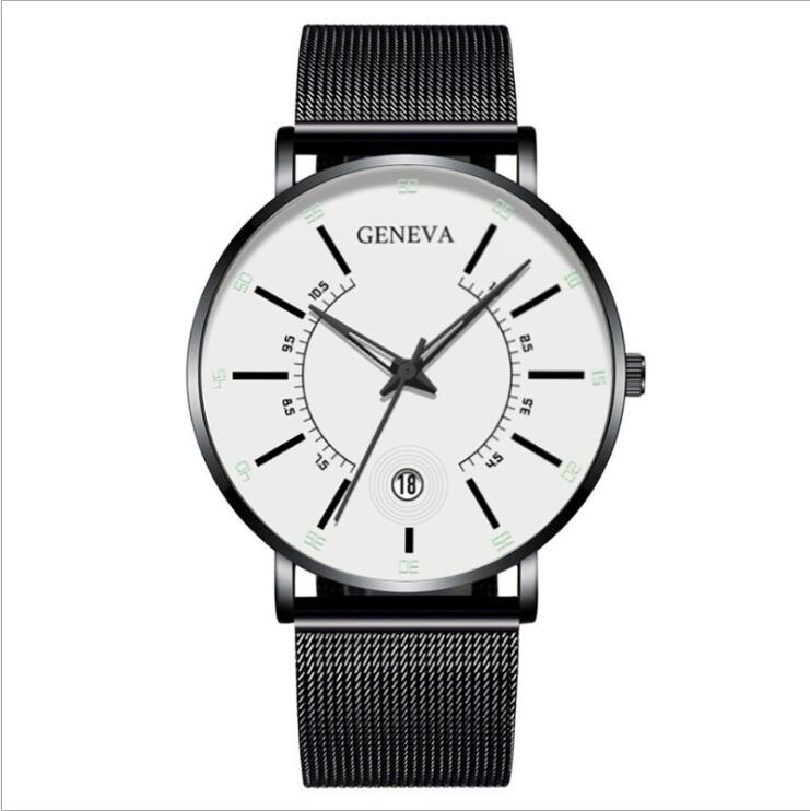 Fashion men's business watch quartz watch classic creative calendar watch
