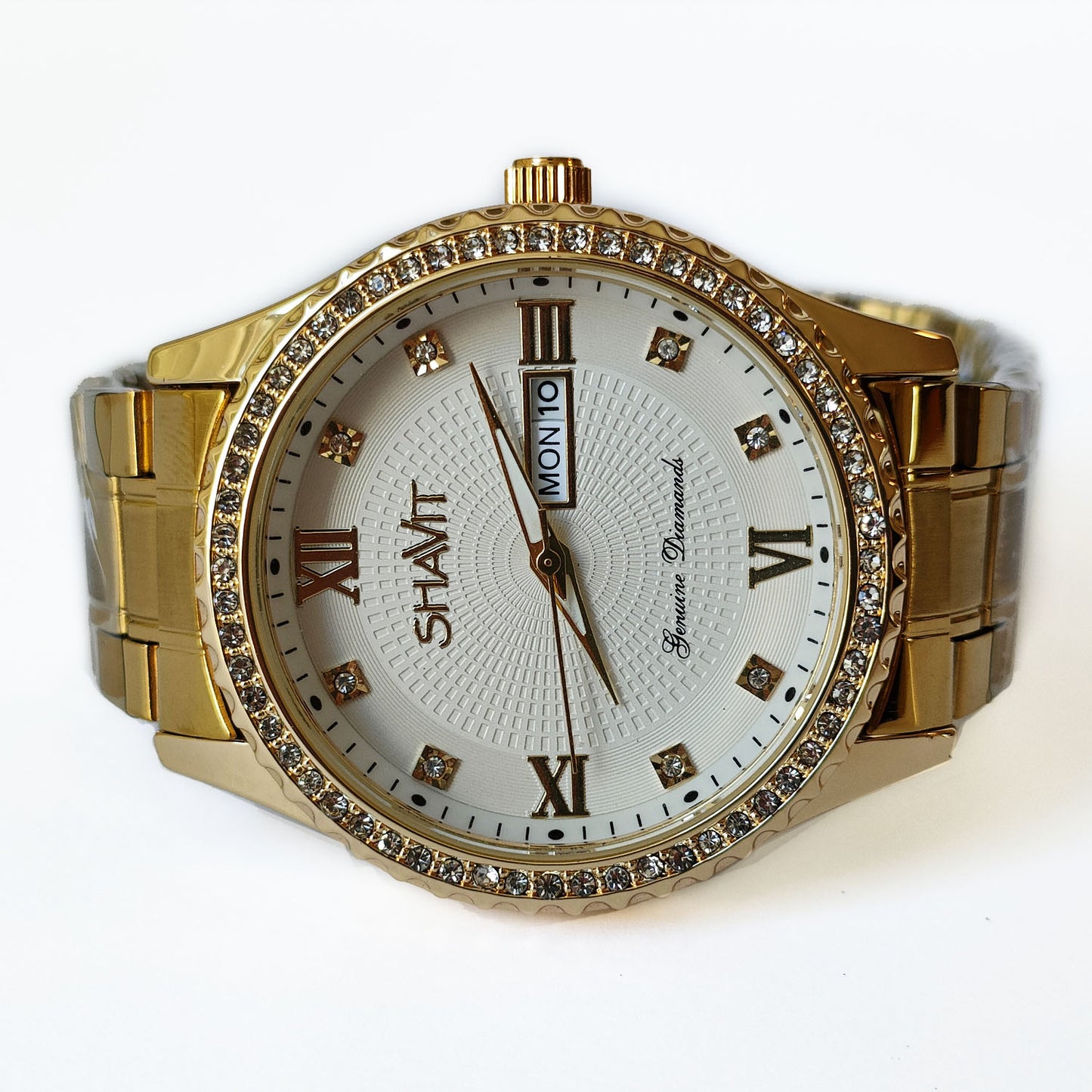 Men's Gold Watch Stainless Steel Quartz Analog Wristwatch For MEN Relojes De Hombre