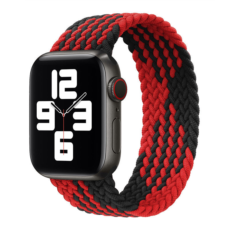 Watch Strap Elastic Nylon Strap Rainbow Braid