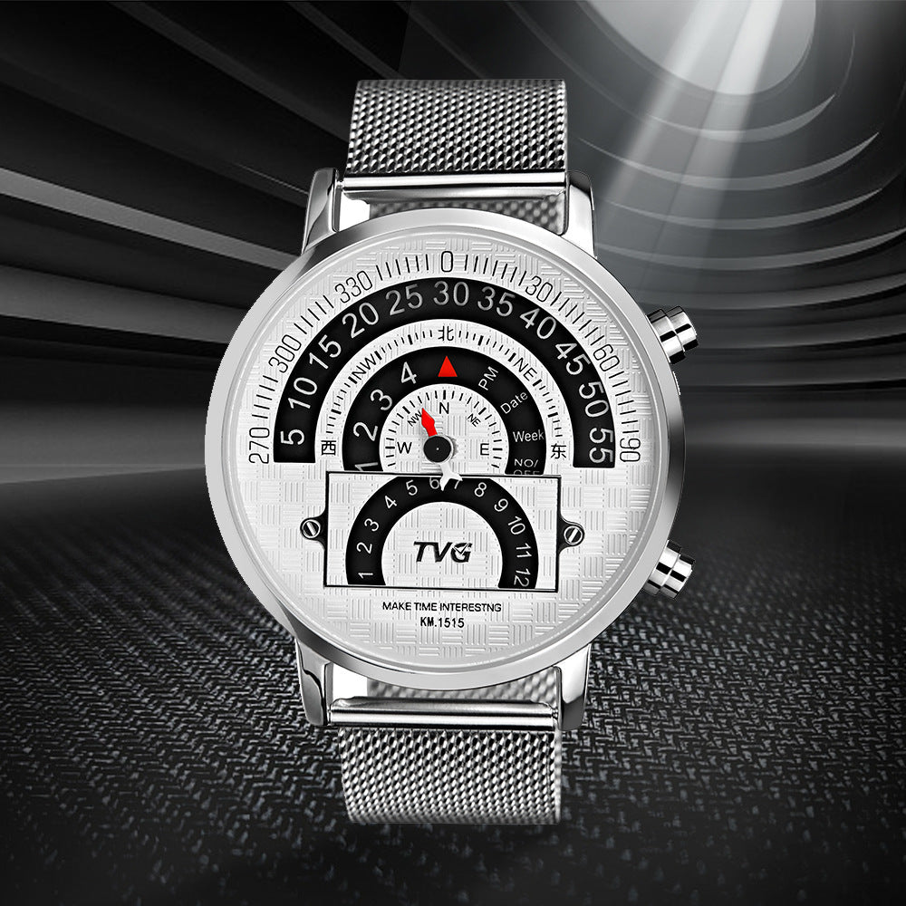 Casual Compass Watch Men's Electronic Watch