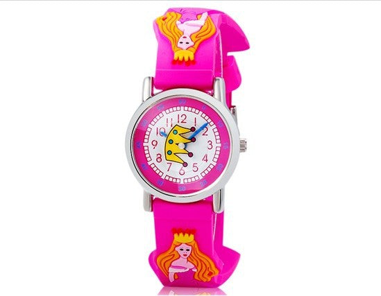 Children cartoon silicone watch