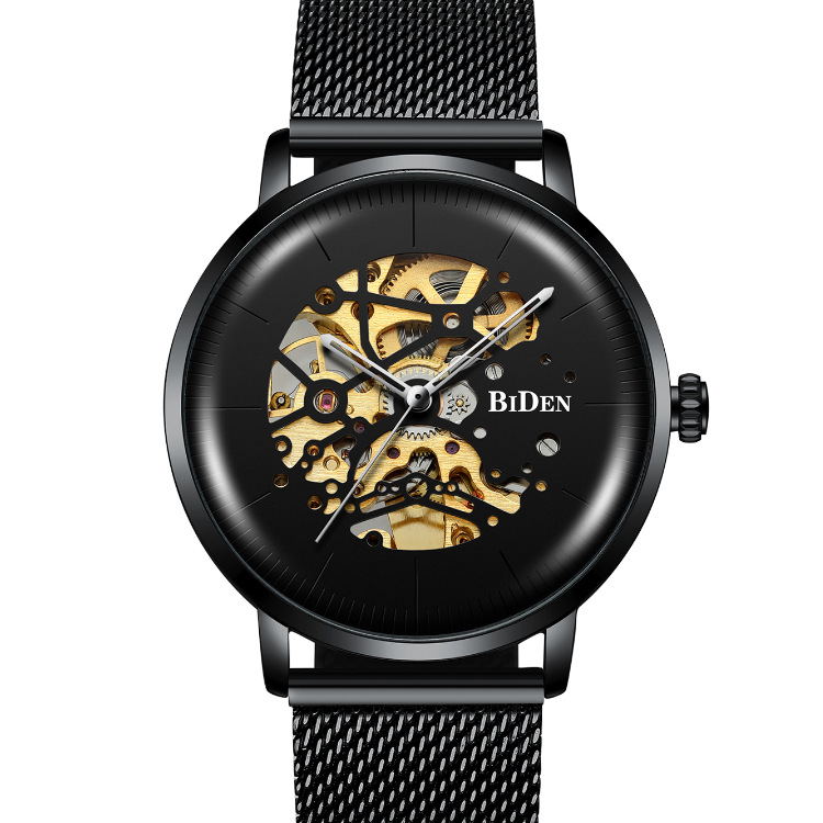 Automatic hollow mechanical watch