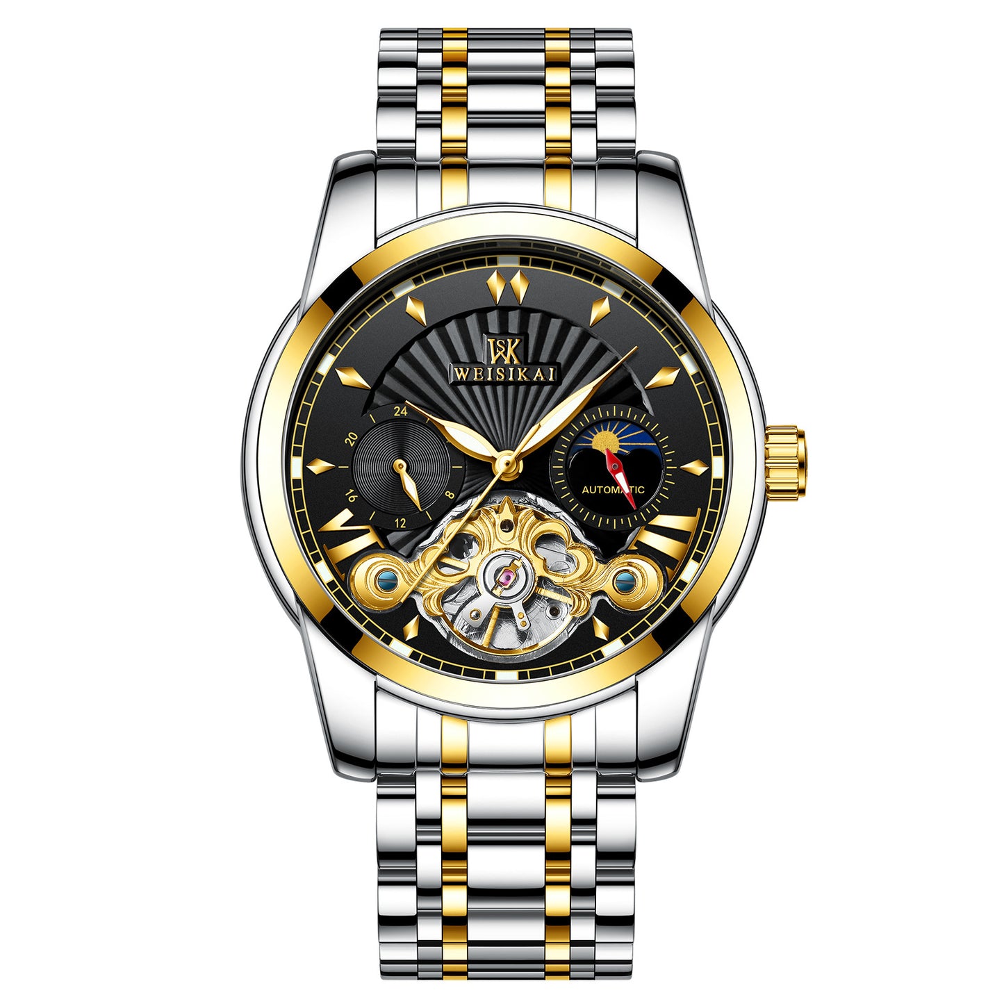 Waterproof flywheel automatic mechanical watch