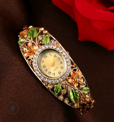 Bracelet Watch Popular Models High-grade Diamond National Wind  Painting Accessories Female
