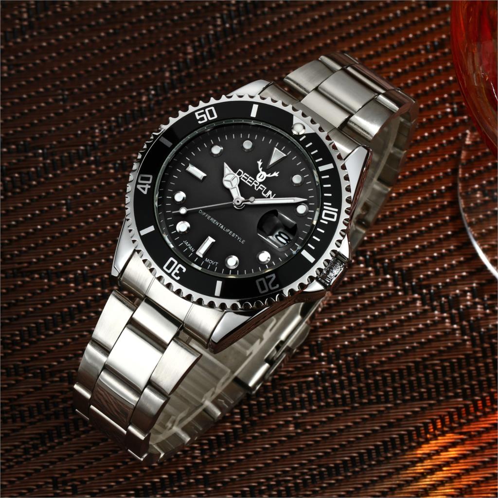 DEERFUN waterproof quartz men's watch