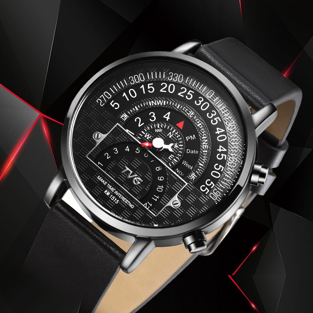 Casual Compass Watch Men's Electronic Watch