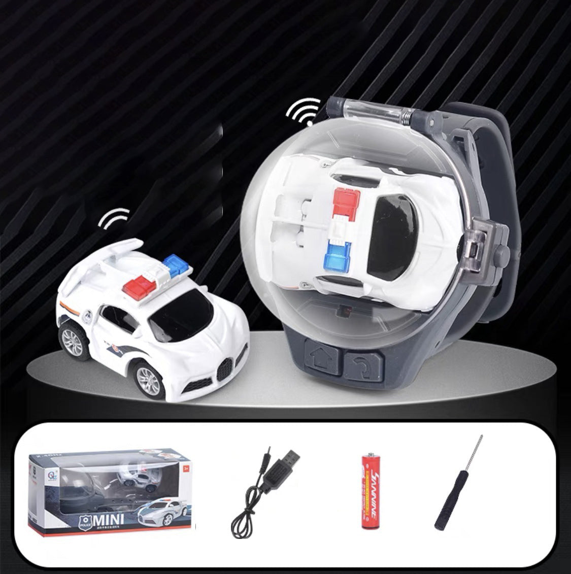 Wireless Remote Control Watch Electric Mini Car