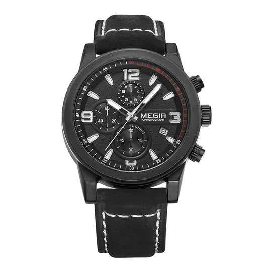 Watch Men's Fashion Large Dial Business Chronograph Calendar Cross-border Quartz Men's Watch