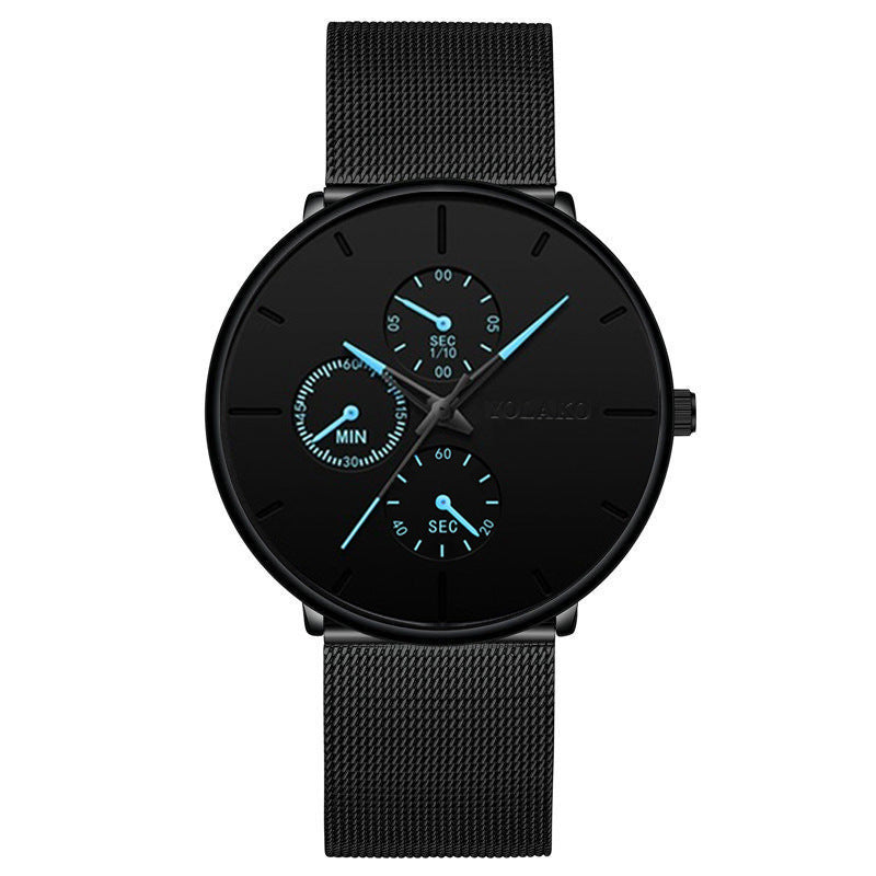 Temperament ultra-thin mesh belt men's watch