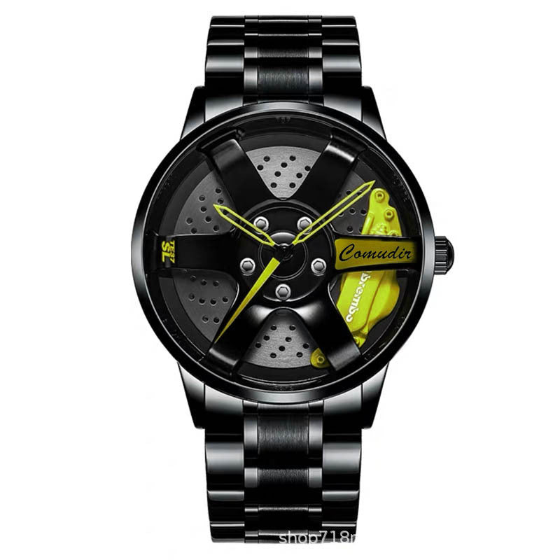 Automatic Movement Watch Waterproof Wheel Style Non Mechanical Watch