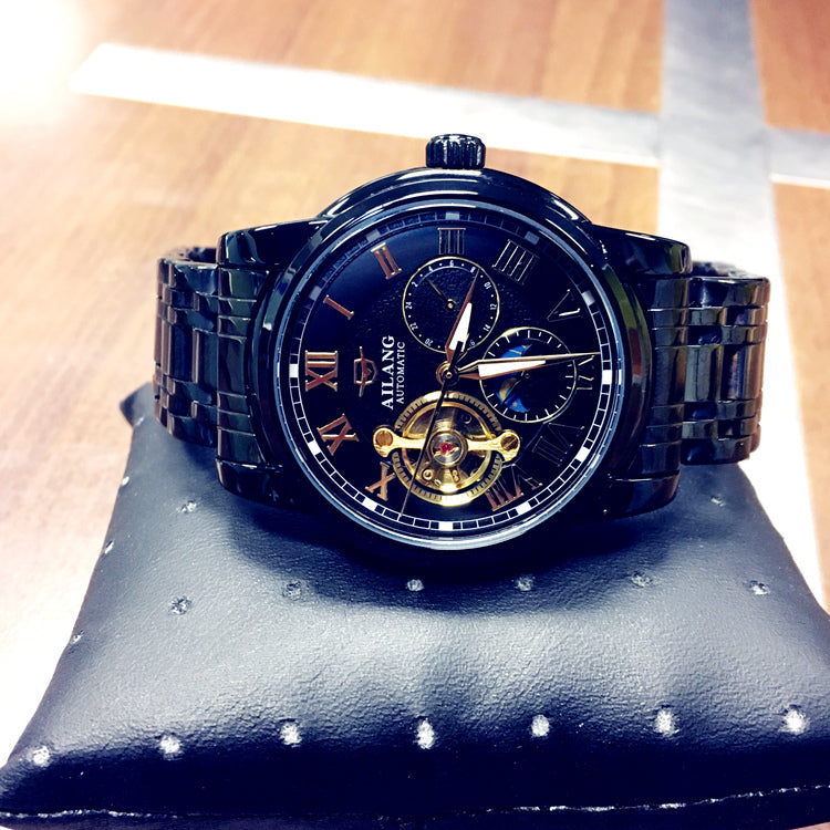 Skeleton Tourbillon Automatic Mechanical Watch Men's