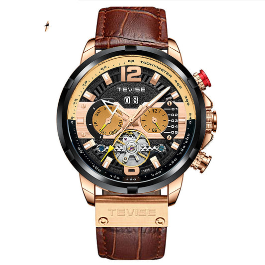 Automatic waterproof multifunctional men's mechanical watch