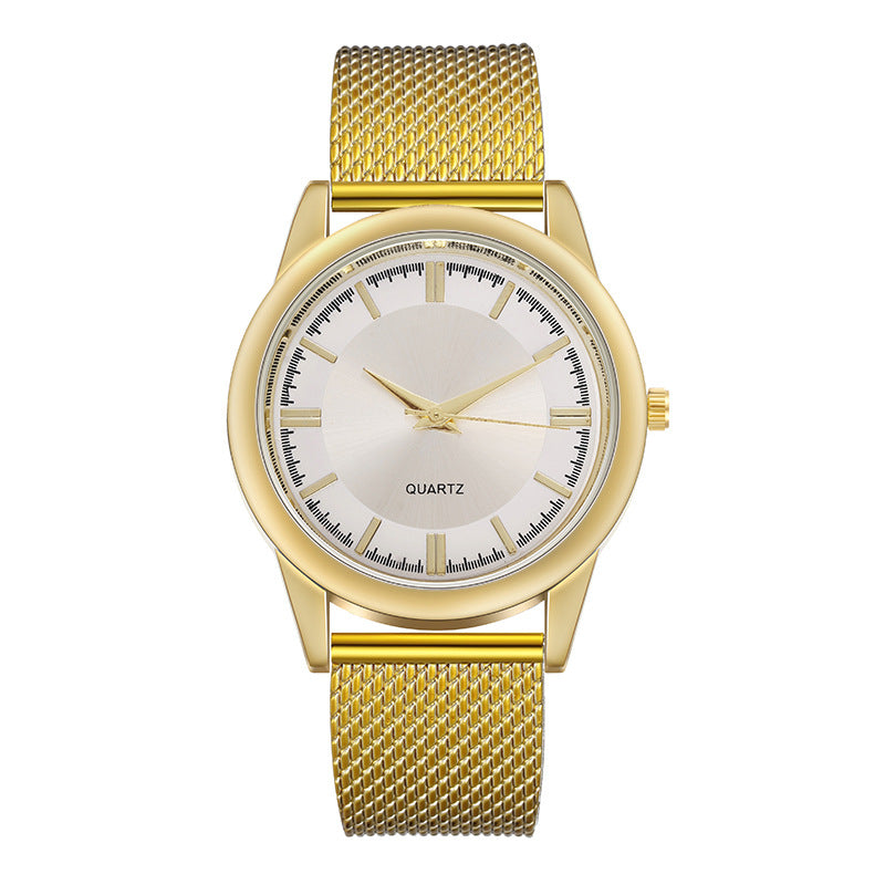 Mesh strap quartz watch