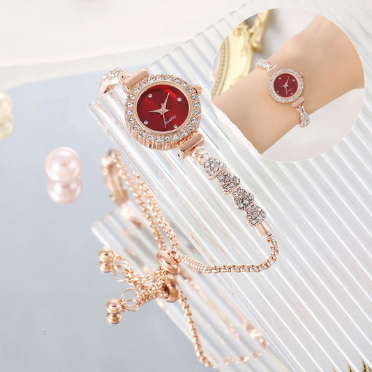Fashion Luxury Women's Watch Gold Fine Strap Ladies Watch