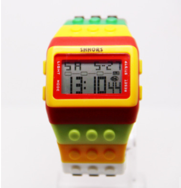 Building Block Design Digital Watch