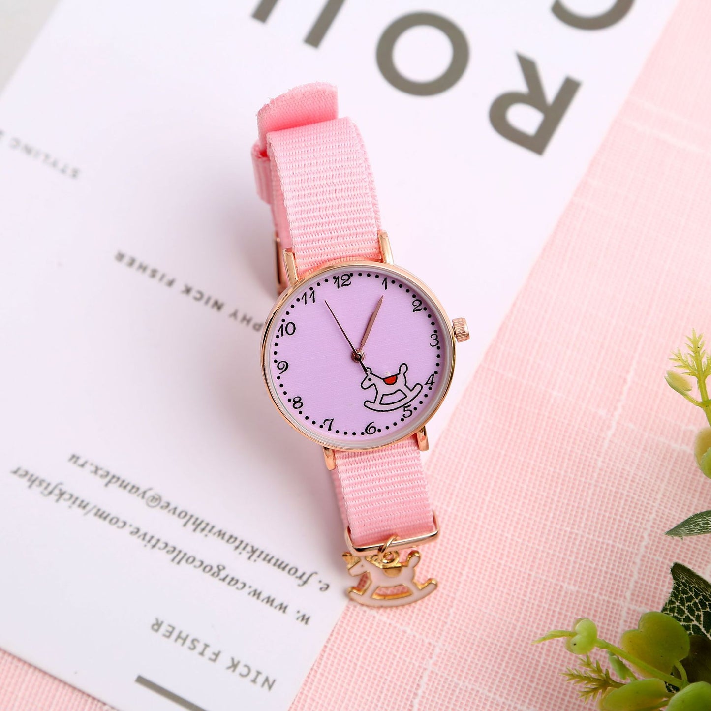 Girl Heart Watch Girl Cute Pendant Macaron Female Watch