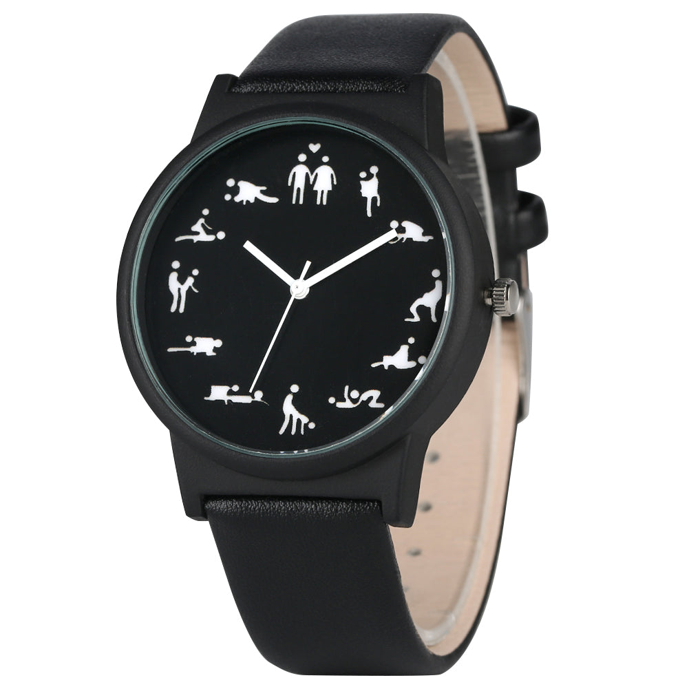 Black belt creative fun men's quartz watch