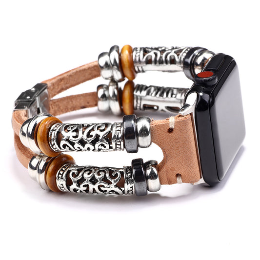 Strap Leather Watch Bracelet Smart Watch