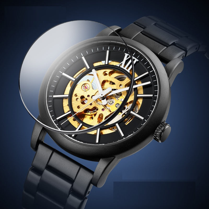 Through The Bottom Scale Men's Automatic Mechanical Watch