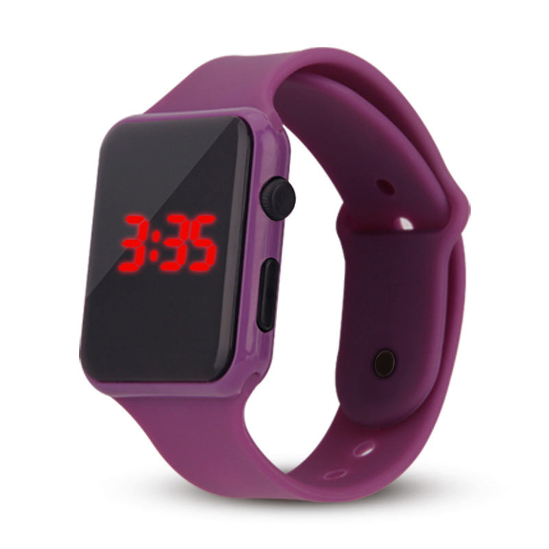 Compatible with Apple , LED kids square watch