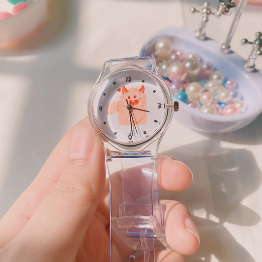 Simple Japanese analog watch for children