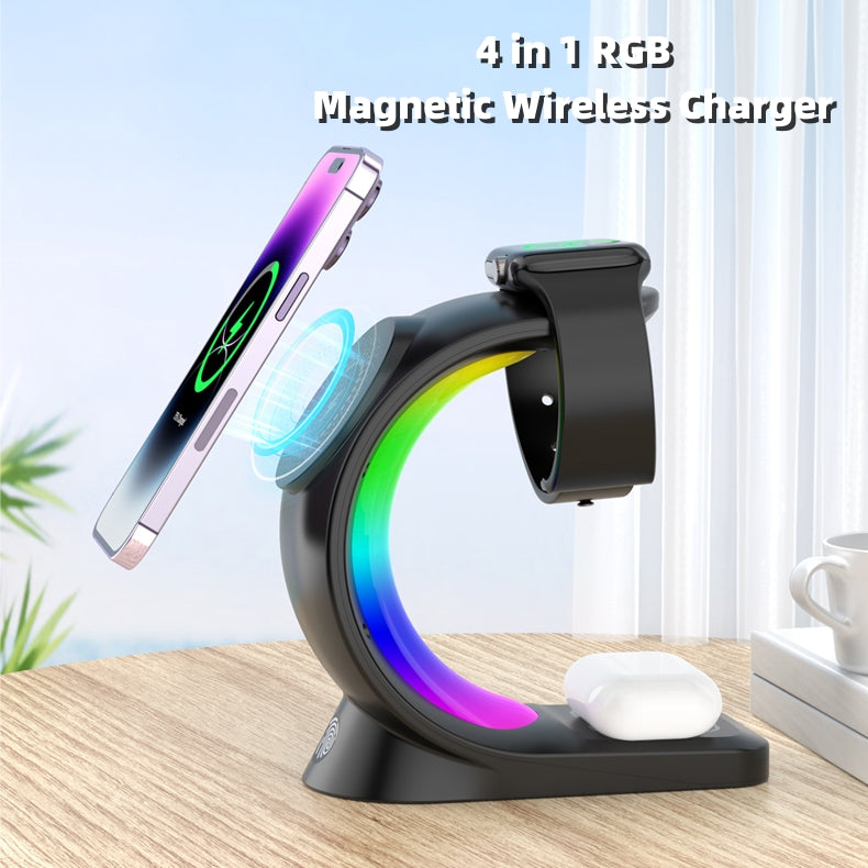 Light Charging Station For Airpods Pro I-phone Watch