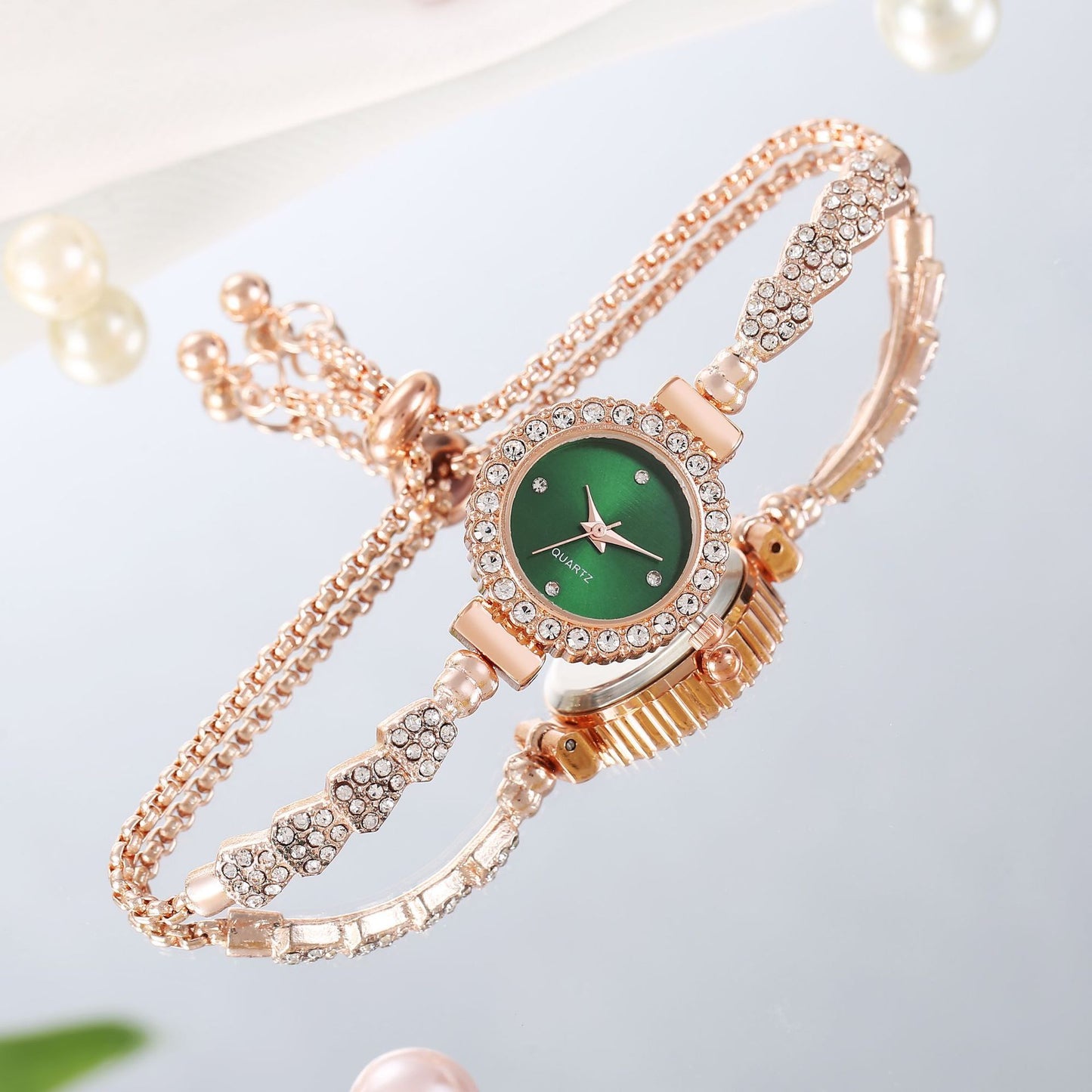 Fashion Luxury Women's Watch Gold Fine Strap Ladies Watch