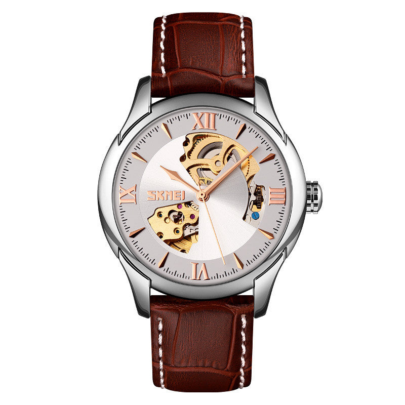 Waterproof Men's Automatic Skeleton Mechanical Watch