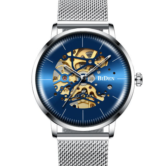 Automatic hollow mechanical watch